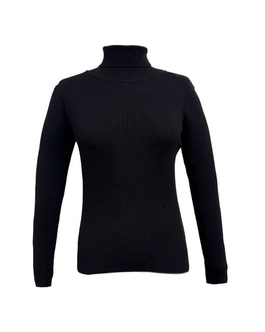 Chuks Collins Blue Osa's Turtleneck Sweater – Ribbed Knit
