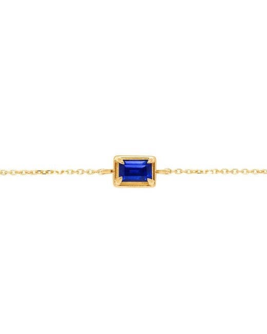 Belinda Jewelz Blue Sapphire Birthstone Bolo Bracelet