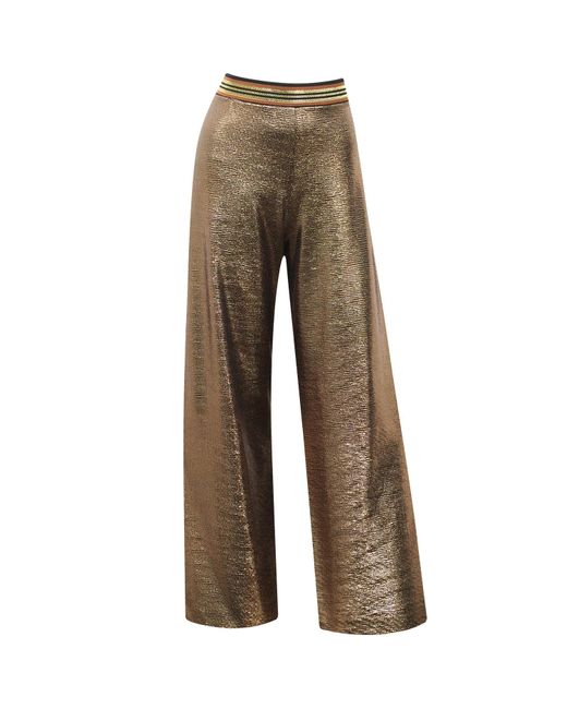 Me & Thee Brown Lost In Translation Bronze Metallic Trouser