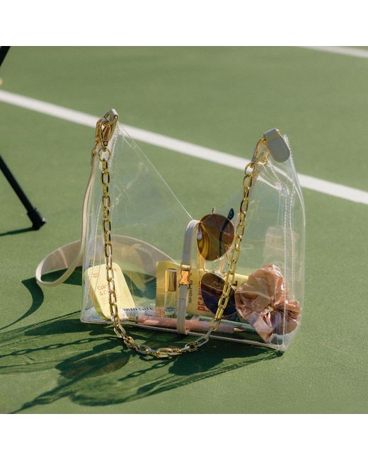 PAIGE White Clear Crossbody Bag