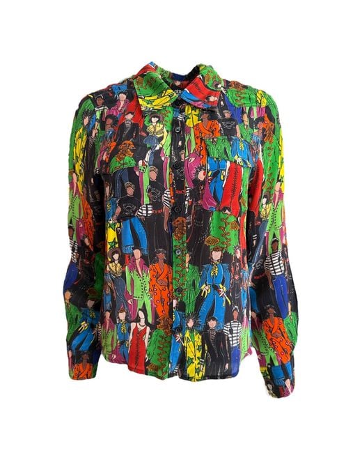 Any Old Iron Multicolor Heroes Printed Button Down Shirt