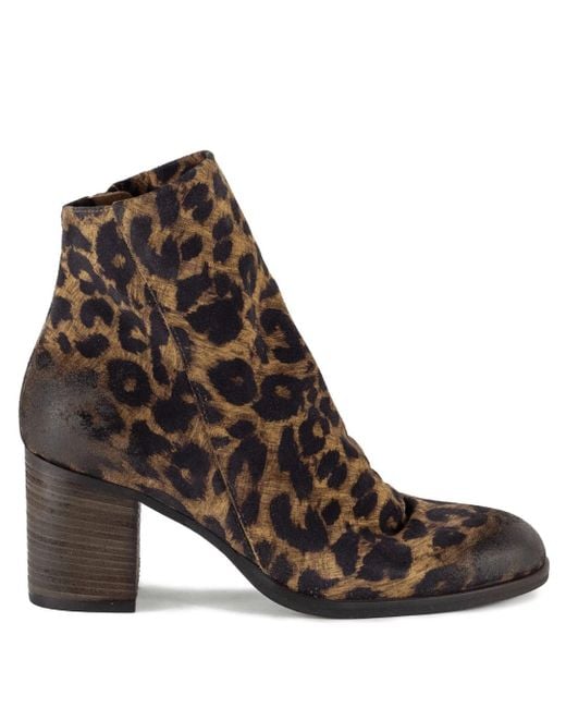 Keith Scarrott Shoes Brown Licola Tan Leopard Ankle Boot