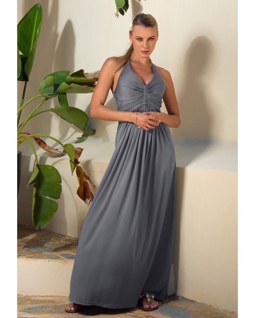 Chic by Lirette Blue Halter Dress Natural