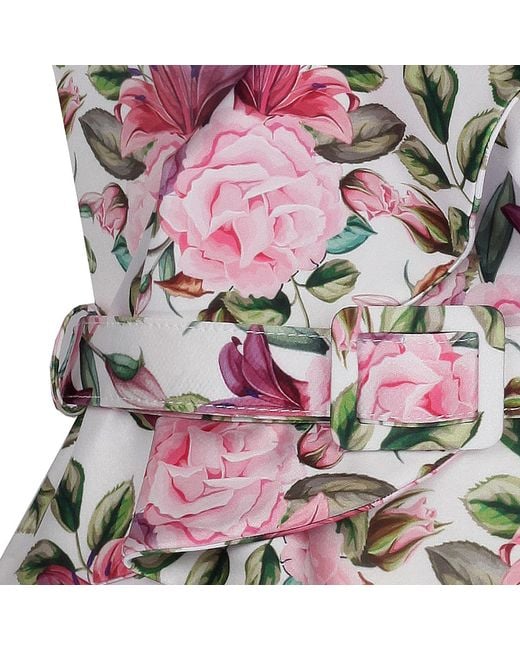Nur Karaata Red Lilac Rose Swimsuit