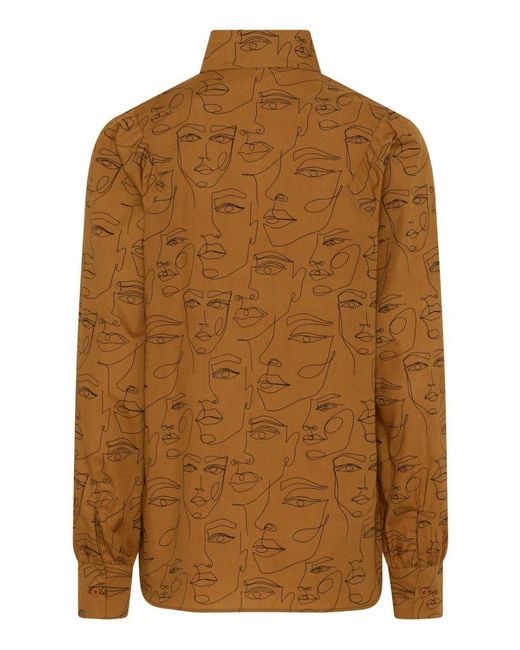 GROBUND Brown The Sonja Shirt