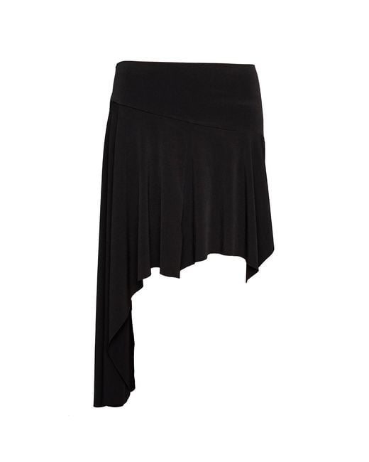 Love and Nostalgia Black And Chic Asymmetrical Skirt