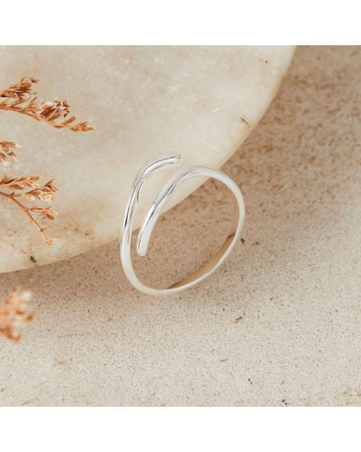 Esterah Metallic Open Curve Ring
