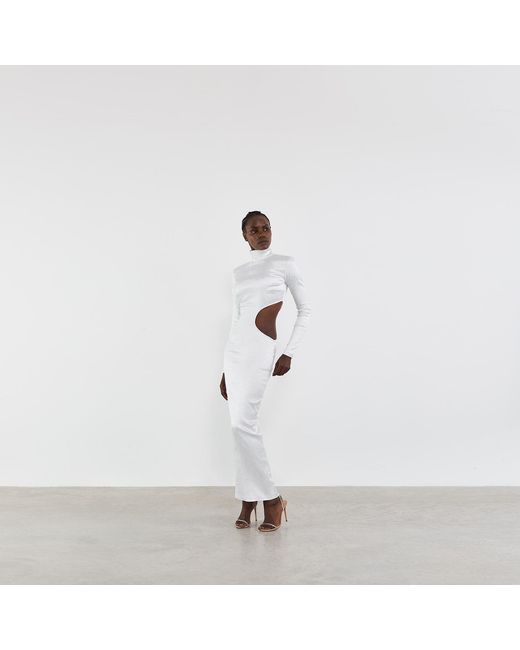 Vestiaire d'un Oiseau Libre White Guilty Cut-Out Dress