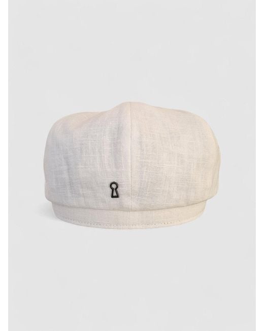 Mister Miller - Master Hatter White Albert's Sails Bakerboy Hat for men