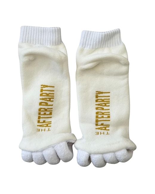 HIGH HEEL JUNGLE by KATHRYN EISMAN Metallic The After Party Foot Relief Socks