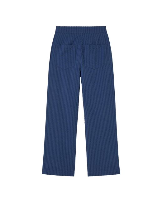 Thinking Mu Blue Manolita Seersucker Pants