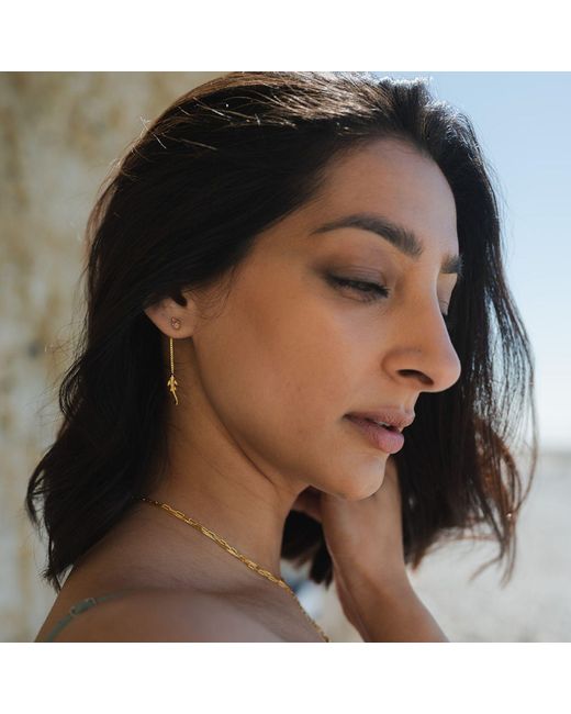 NASI SILVER Metallic Neshama Fish Dangles