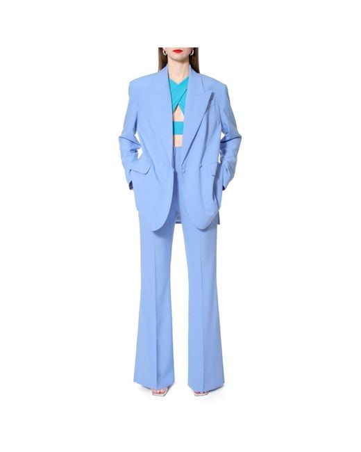 AGGI by HALEWSKI Blue Camilla Skyway Flared Pants