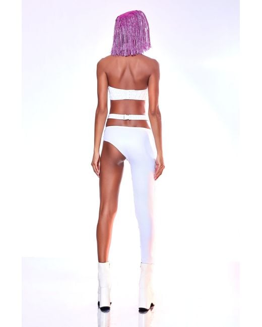 Harmonia Ny White Kinesthetic Catsuit By Dani Watanabe