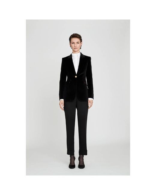 The Extreme Collection White Straight-Leg Tailored Trousers Atelier