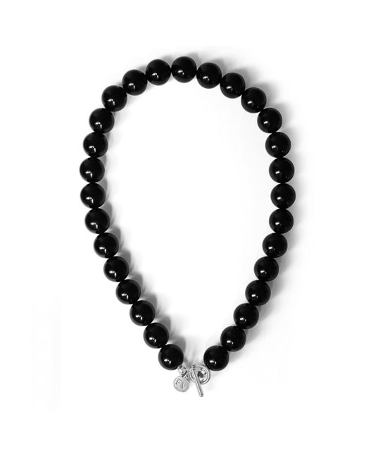 FV Jewellery Black And Onyx Polished Necklace