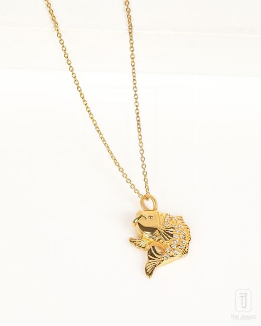 The Jewelz Metallic Neutrals Sea Song Fish Necklace – Nautical Jewelry Gift