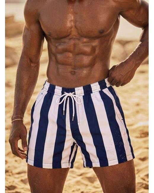 Bdxy Studio Blue "The Frame" Swimshorts for men