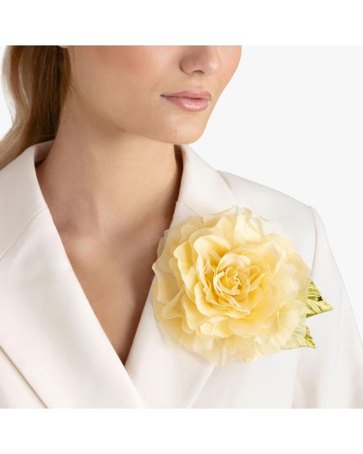 Helena Simon Yellow The Large Rose Floral Brooch