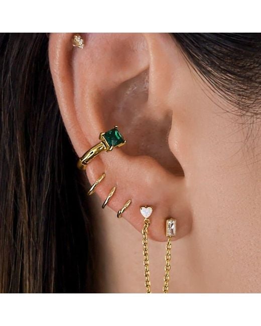 Mickey's Girl Yellow Emerald Ear Cuff