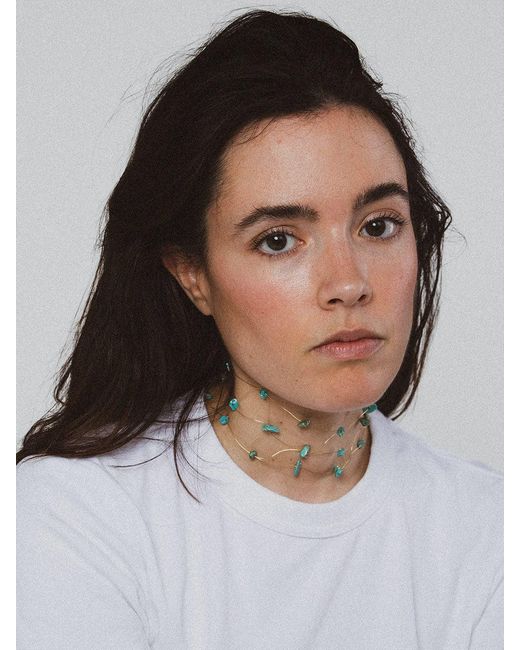 Laine Studio Blue Choker Turquesa