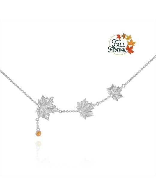 Far East Jewelry Metallic Handcrafted & Crystal Autumn Melody Necklace