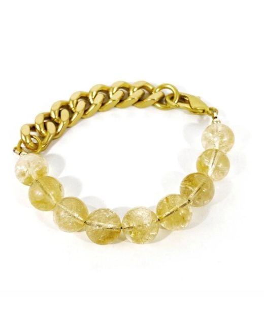 Rachel Nathan Metallic Remix: Citrine Bracelet