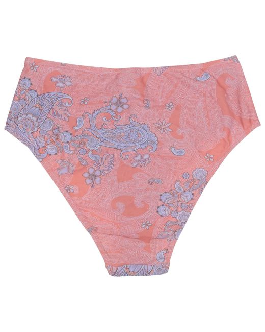 Lords of Harlech Pink Henrietta Paisley Explosion Coral Swimsuit Bottom
