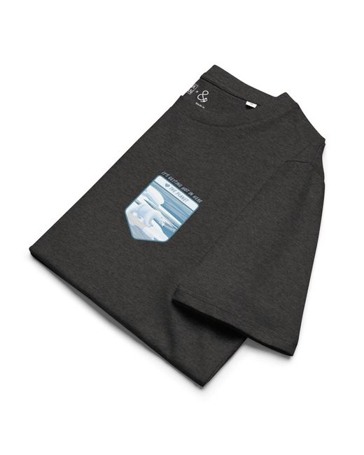 Anchor and Crew Black Heather Think Ocean Polar Bear Love The Planet Organic Cotton T-Shirt