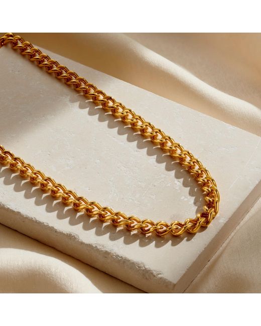 Posh Totty Designs Metallic Plated Chunky Curb Chain Necklace