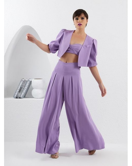 Lumina Eligma Purple The Palazzo Jacket