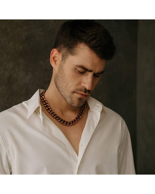 Sylvia Piechulla Metallic Chunky Aluminium Chain Necklace
