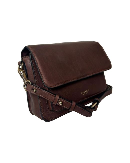 BELYSA Brown Olga Leather Crossbody
