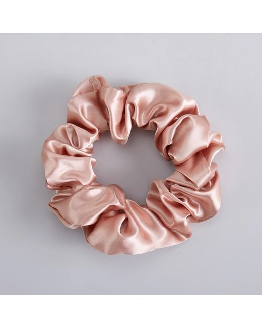 Soft Strokes Silk Red Set Of Four Pure Mulberry Silk Scrunchies