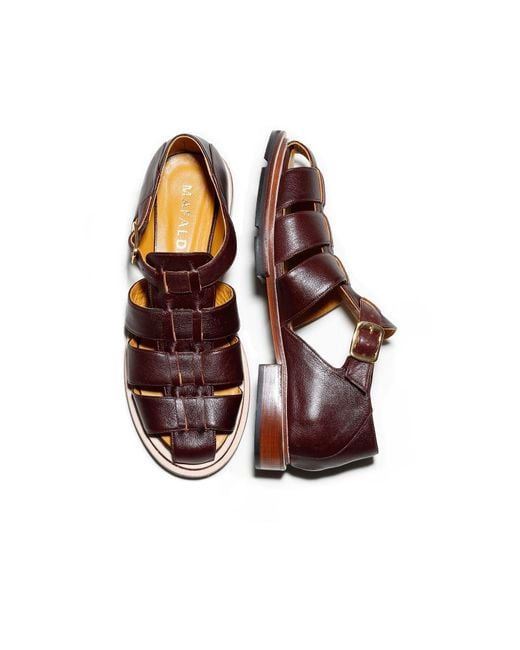 Mafalda Brown Serena Coffee Fisherman Sandals
