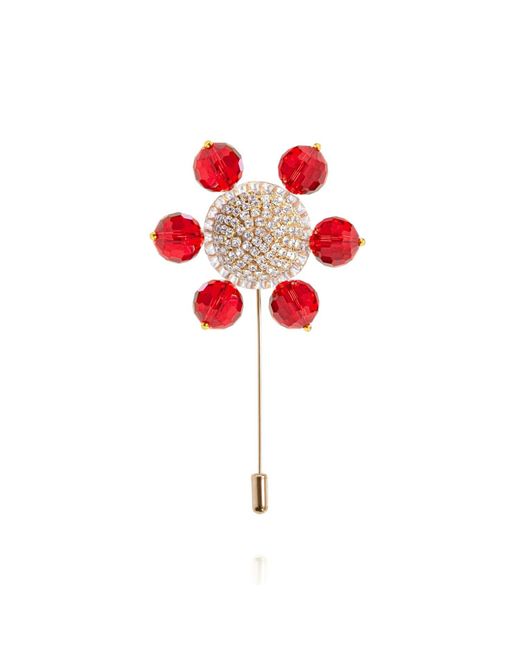 Saule Label Red Jolie Lapel Pin