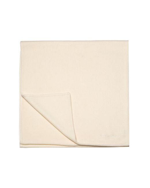 Bel Cashmere Natural Big Knitted Scarf Ivory
