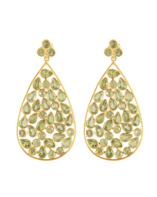 Opium Jewels Metallic Dew Drop Jali Earrings