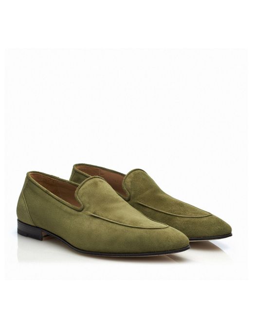 Mariano Shoes Green Ramos Loafers for men
