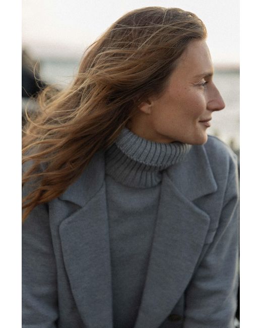 SALANIDA Gray Forza Knitted Merino Blazer Light