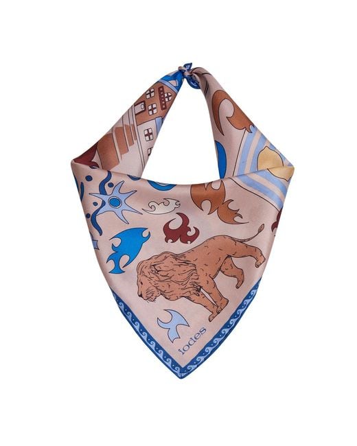 Iodes Blue Athens Mini Foulard