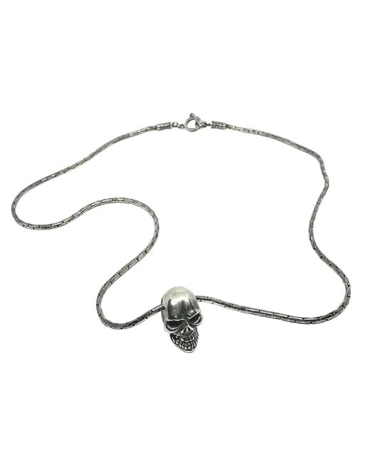 Tg-Jewellery by Tamara Gervasio Metallic Skull Necklace – Sterling Paloma Chain for men