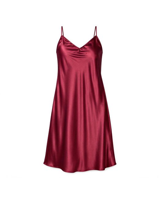 Saint Grace Red Plus Size Bias Cut Slip Dress