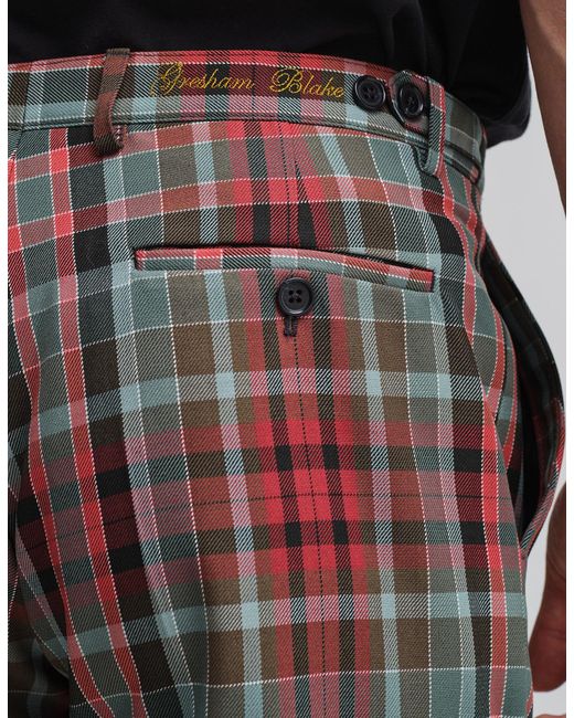 Gresham Blake Multicolor Gordon Tartan Trouser for men