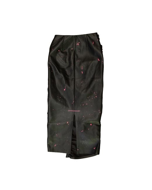 Circular Path Black X Wren + Glory Ruched Vegan Leather Skirt