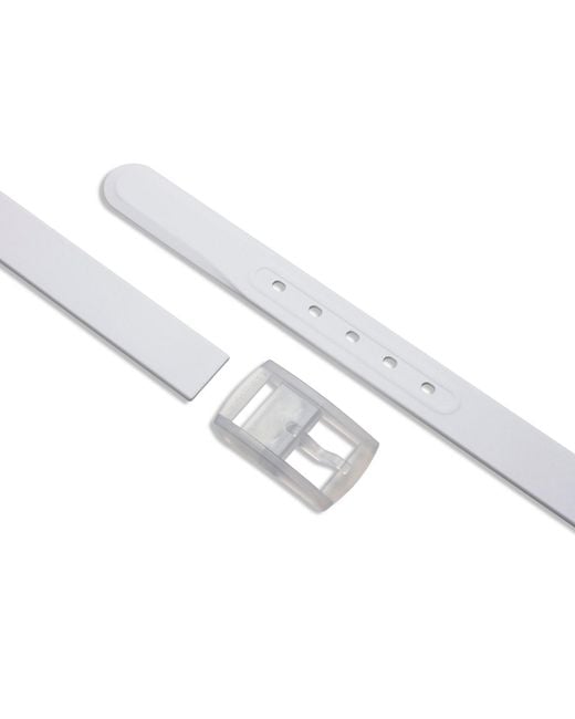 Tie-Ups White Belt – Solid for men