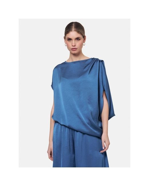 Helen Mcalinden Blue Berna Storm Blouse