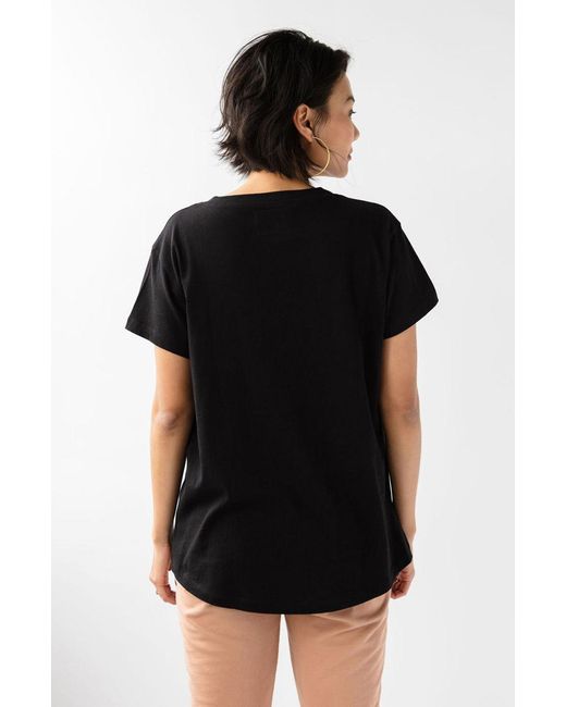 LOVETRUST Black Patti Tee