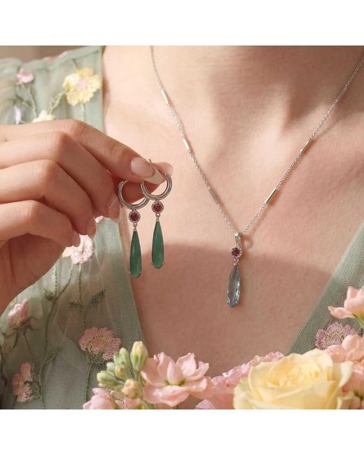 Azura Jewelry New York Green Howl's Moving Castle Earrings Vermeil