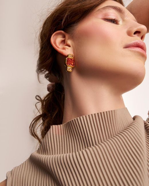 Kybele Studio Orange Luma Earrings